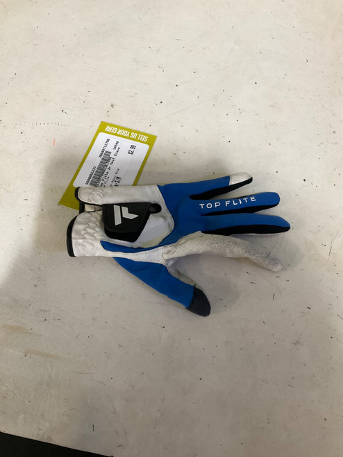 Vist Large View of Product Image Which is Used Top Flite Jr Golf Glove Royal Blue S/M
