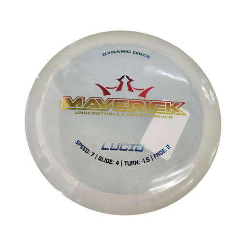 Vist Large View of Product Image Which is Used Dynamic Discs MAVERICK LUCID DRIVER Disc Golf Driver White
