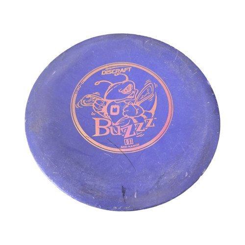 Vist Large View of Product Image Which is Used Discraft BUZZZ PRO D Disc Golf Mid Range Purple