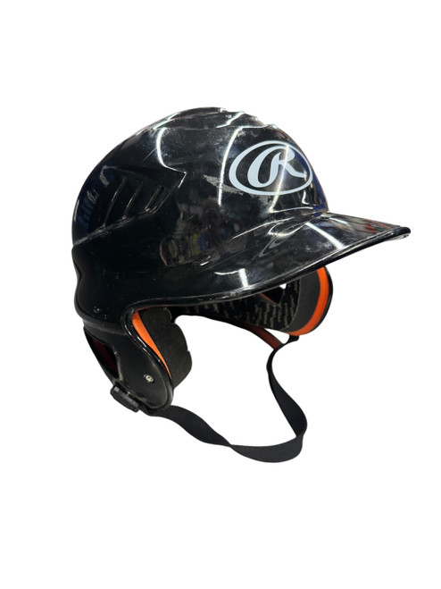 Vist Large View of Product Image Which is Used Rawlings CFBHN-R2 6.5 - 7.5 Batting Helmet No Mask Black MD