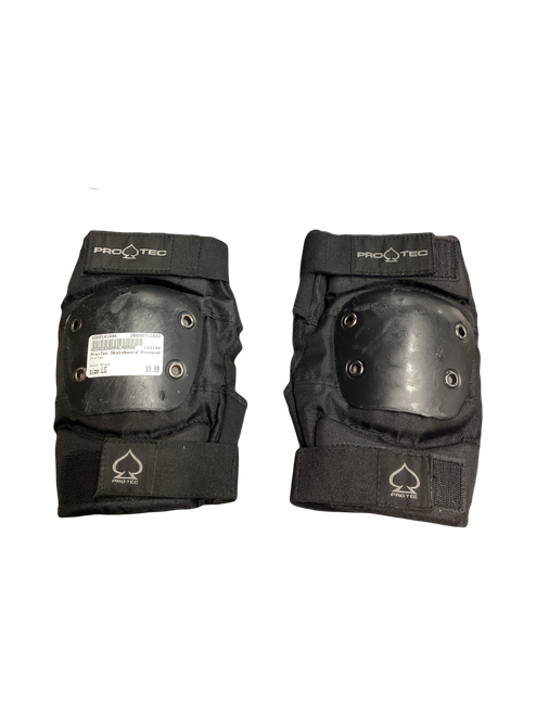 Vist Large View of Product Image Which is Used Pro-Tec Skateboard Kneepads Black LG