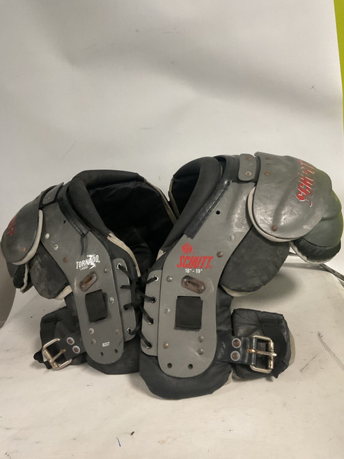 Vist Large View of Product Image Which is Used Schutt TORNADO FB Shoulder Pads Grey LG