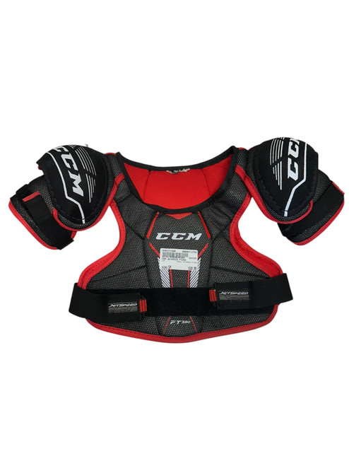 Vist Large View of Product Image Which is Used CCM JETSPEED FT350 Youth Shoulder Pads SM