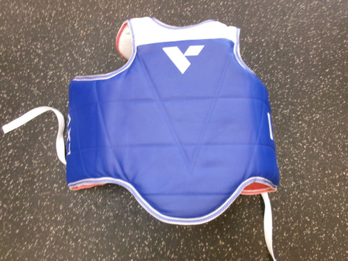 Vist Large View of Product Image Which is Used Vision Martial Arts Chest Guard Royal Blue LG