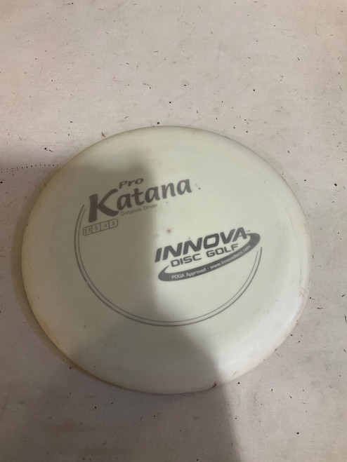 Vist Large View of Product Image Which is Used Innova PRO KATANA Disc Golf Driver White