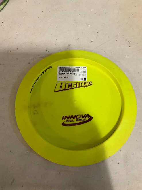 Vist Large View of Product Image Which is Used Innova DESTROYER Disc Golf Driver Yellow