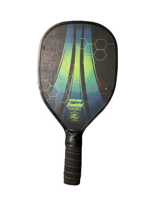 Vist Large View of Product Image Which is Used Franklin DEMOLISHER Pickleball Racquet Black