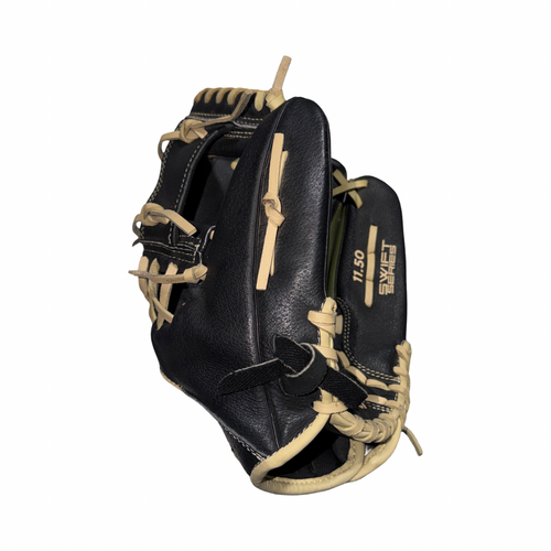Vist Large View of Product Image Which is Used Marucci SWIFT SERIES BB/SB Glove RH Throw Black 11 1/2"