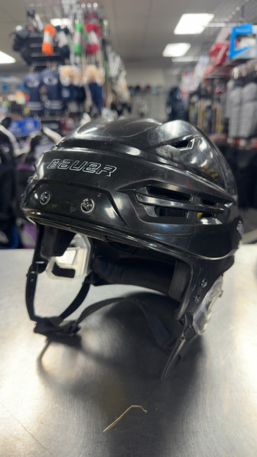 Vist Large View of Product Image Which is Used Bauer REAKT 95 Hockey Helmet Only Black LG
