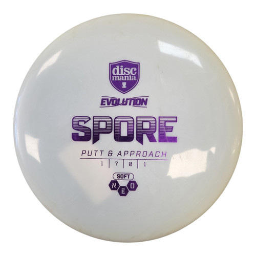 Vist Large View of Product Image Which is Used Discmania SPORE Disc Golf Putter White 160g