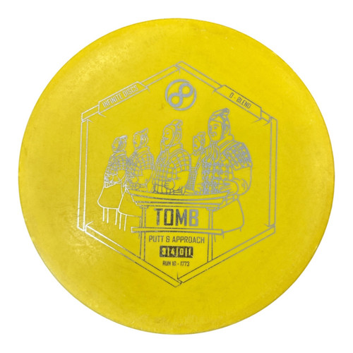 Vist Large View of Product Image Which is Used Infinite Discs D-BLEND TOMB Disc Golf Putter Yellow 175g