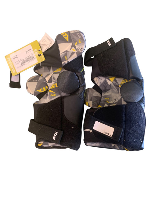 Vist Large View of Product Image Which is Used STX STALLION Lacrosse Arm Pads/Guards Black MD