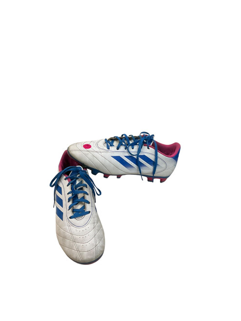 Vist Large View of Product Image Which is Used Adidas Soccer Cleats White Senior 9.5