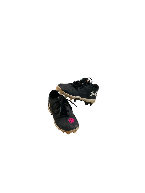 Vist Large View of Product Image Which is Used Under Armour BB CLEAT BB/SB Cleats Black Youth 10.0