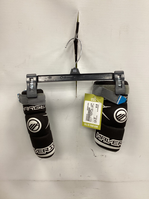 Vist Large View of Product Image Which is Used Maverik CHARGER ARM PADS Lacrosse Arm Pads/Guards Black SM
