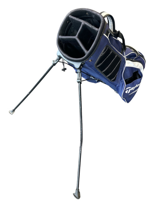 Vist Large View of Product Image Which is Used Taylormade STAND BAG BENT LEG Mens Stand Bag Navy Blue