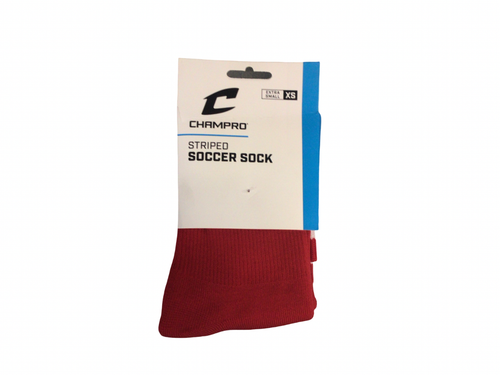 Vist Large View of Product Image Which is New SPRIPED SOCK RED MD