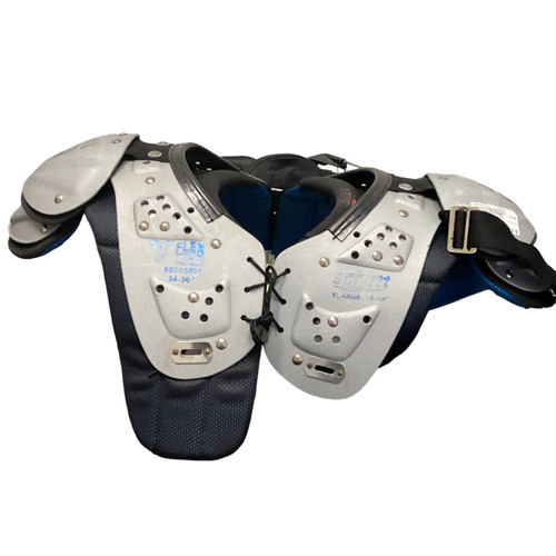 Vist Large View of Product Image Which is Used Schutt YOUTH FLEX FB Shoulder Pads Grey XL