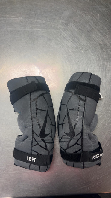 Vist Large View of Product Image Which is Used Nike VAPOR LT Lacrosse Arm Pads/Guards Grey LG