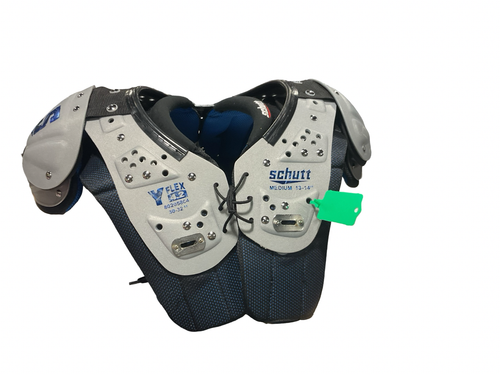 Vist Large View of Product Image Which is Used Schutt Y FLEX 4.2 FB Shoulder Pads Grey MD