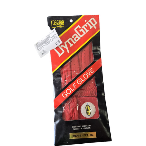 Vist Large View of Product Image Which is Used MasterGrip DYNAGRIP LH M/L GLOVE Mens Golf Glove Red M/L