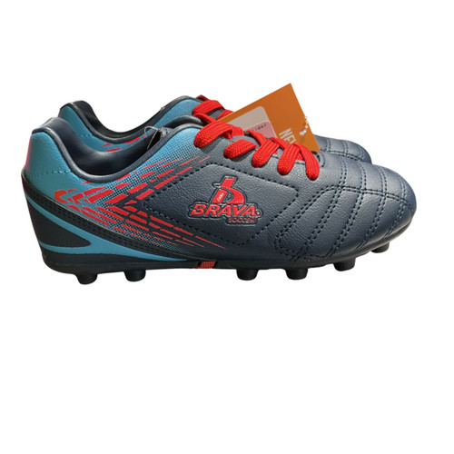 Vist Large View of Product Image Which is Used Brava Soccer Cleats Navy Blue Youth 12.0