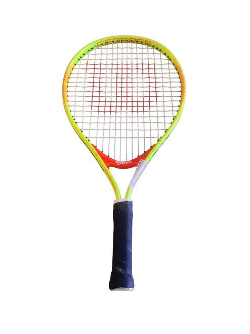 Vist Large View of Product Image Which is Used Wilson FEDERER Junior Tennis Racquet Yellow 21"