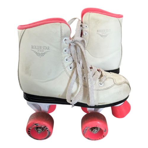 Vist Large View of Product Image Which is Used RollerDerby ROLLER STAR 350 Junior Roller Quad Skates White Junior 02