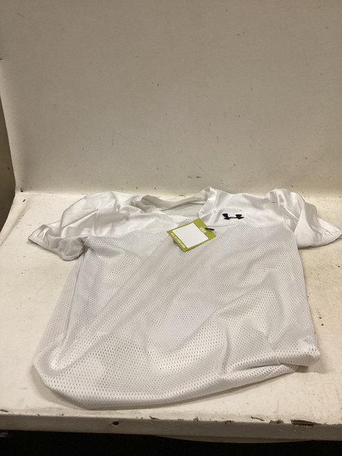Vist Large View of Product Image Which is Used Under Armour PRACTICE JERSEY FB Top Youth White XL