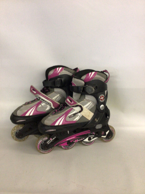 Vist Large View of Product Image Which is Used Schwinn ADJUSTABLE ROLLER SKATES Junior Roller Quad Skates White Adjustable
