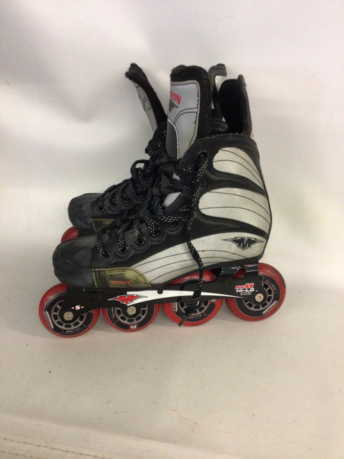 Vist Large View of Product Image Which is Used Mission 500 HELIUM Senior Roller Quad Skates Black Senior 9