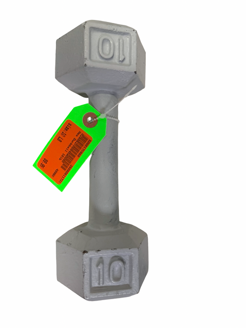 Vist Large View of Product Image Which is Used Hex Dumbbell (Each) 10 lb
