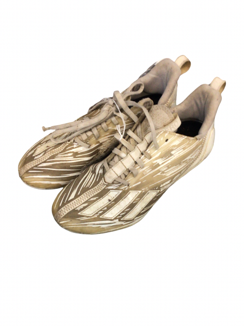 Vist Large View of Product Image Which is Used Adidas Adult FB Cleats White Senior 8.5