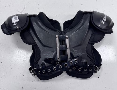 Vist Large View of Product Image Which is Used Xenith VELOCITY PRO LYTE FB Shoulder Pads Black MD