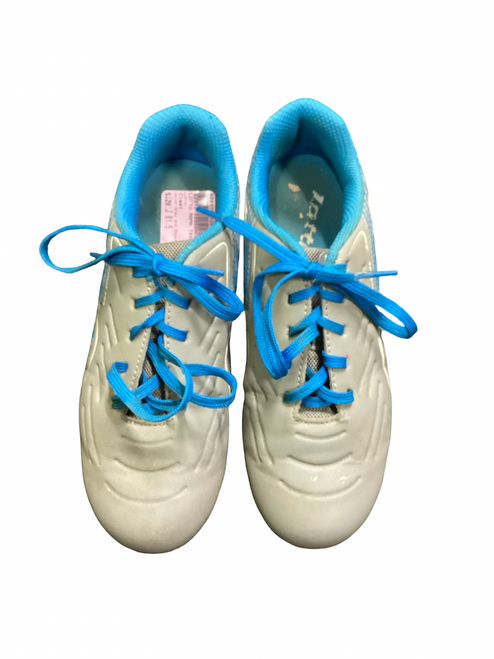 Vist Large View of Product Image Which is Used Lotto ROMA 700 Soccer Cleats Grey And Royal Blue Junior 01.5