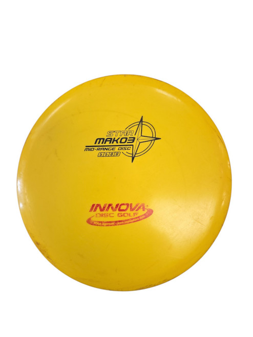Vist Large View of Product Image Which is Used Innova STAR MAKO3 Disc Golf Mid Range Yellow 180g