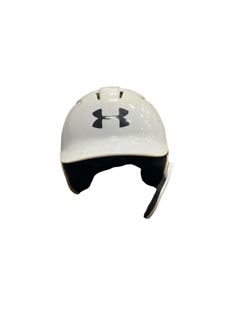 Vist Large View of Product Image Which is Used Under Armour BATTING HELMET Batting Helmet No Mask White MD