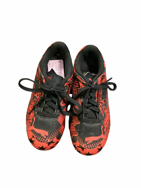 Vist Large View of Product Image Which is Used Puma Soccer Cleats Red Youth 11.0