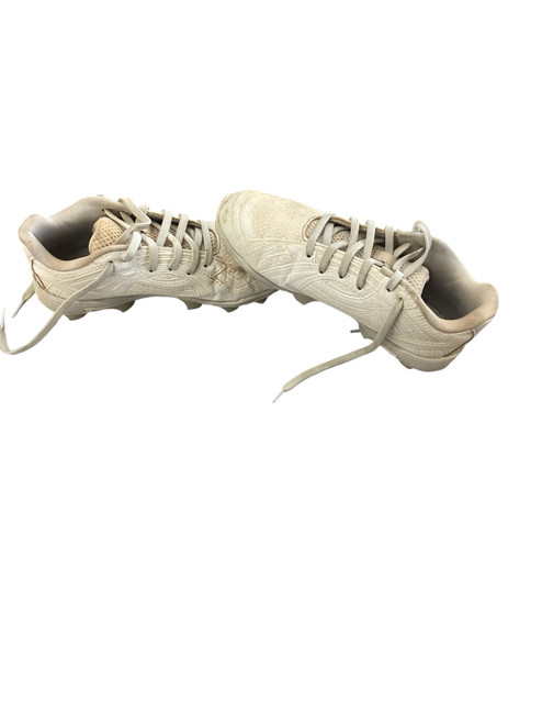 Vist Large View of Product Image Which is Used Under Armour SOFTBALL CLEATS BB/SB Cleats White Junior 02.5