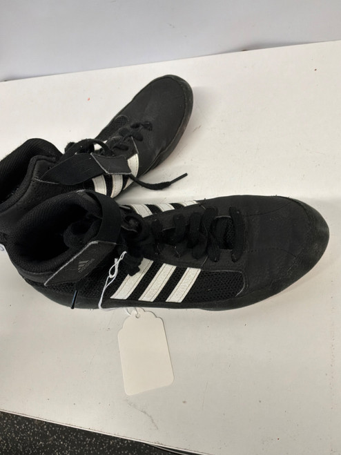 Vist Large View of Product Image Which is Used Adidas Wrestling Shoes Black Senior 5.5