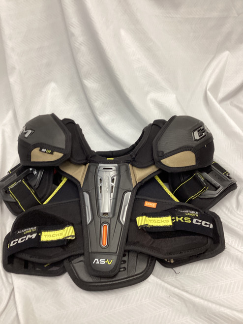 Vist Large View of Product Image Which is Used CCM TACKS AS-V Junior Shoulder Pads MD