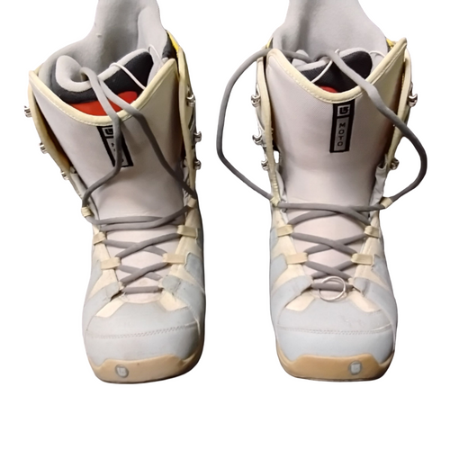 Vist Large View of Product Image Which is Used Burton MOTO Mens Snowboard Boots Grey Senior 13