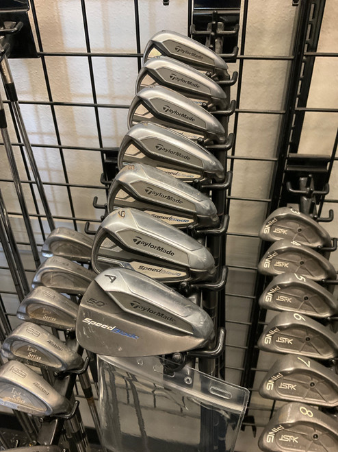 Vist Large View of Product Image Which is Used Taylormade SPEED BLADE Mens Iron Set RH 4I-GW/AW