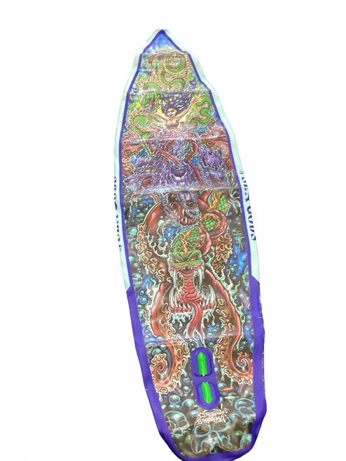 Vist Large View of Product Image Which is Used SEA GODS INFLATABLE PADDLE BOARD SUP Board Carolina Blue 11Ft