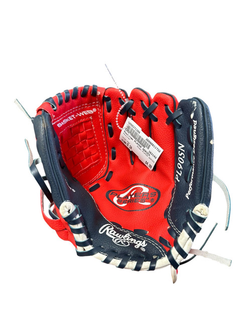Vist Large View of Product Image Which is Used Rawlings PLAYER SERIES BB/SB Glove T-ball Red 9"