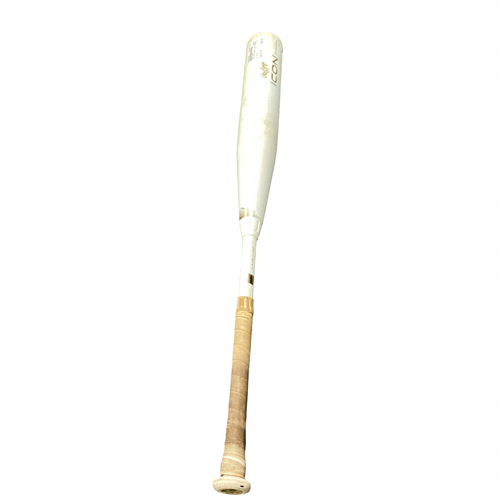 Vist Large View of Product Image Which is Used Rawlings 2024 ICON CARBON BB/SB USSSA 2 3/4 Bat White 32"