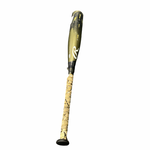 Vist Large View of Product Image Which is Used Rawlings 2023 ICON CARBON BB/SB USSSA 2 3/4 Bat Gold 30"