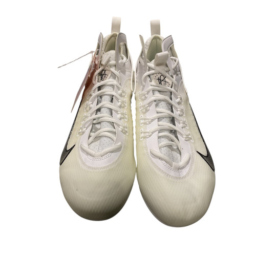 Vist Large View of Product Image Which is Used Nike LAX Cleats Mens White Senior 13