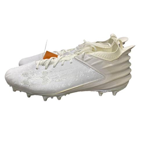 Vist Large View of Product Image Which is Used Under Armour LAX Cleats Mens White Senior 12