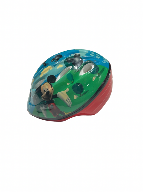 Vist Large View of Product Image Which is Used MICKEY MOUSE SM Bike Helmet Red One Size